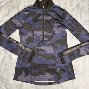 PINK Victoria's Secret Blue Camo Zip-Up